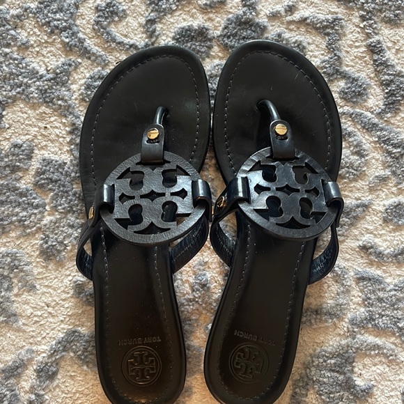 Tory Burch Black Sandals - Picture 1 of 3